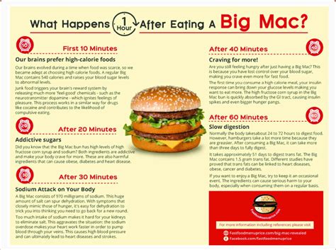 Read more about the big mac index in out of joint. One Hour After Eating A Big Mac. The website 'Fast Food ...