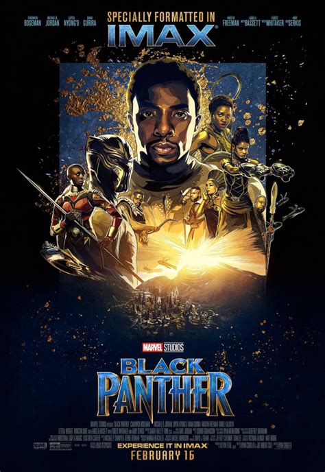 Une Affiche Imax Très Comics Et De Nouveaux Spots Tv Pour Black Panther