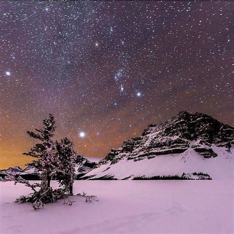 Alberta Canada On Instagram Fabulous Night Sky Bow Lake Alberta