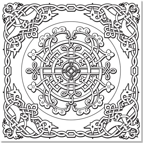 Cross Mandala Coloring Pages At Free Printable