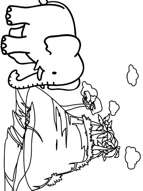 You can easily print or download them at your convenience. Simple Elephant Outline - Coloring Home