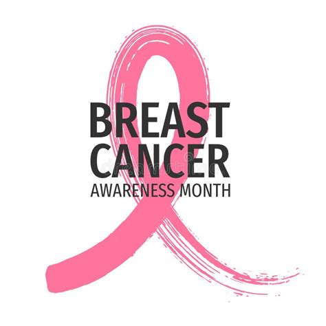 Breast Cancer Awareness Ribbon Background Symbol Of The Fight Against