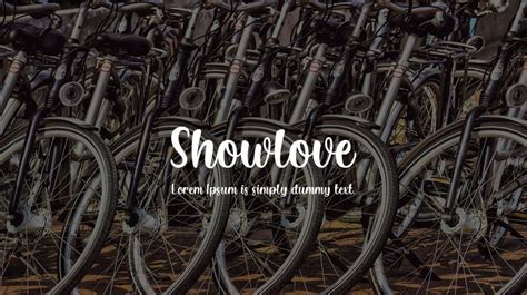 Showlove Font Download Free For Desktop And Webfont