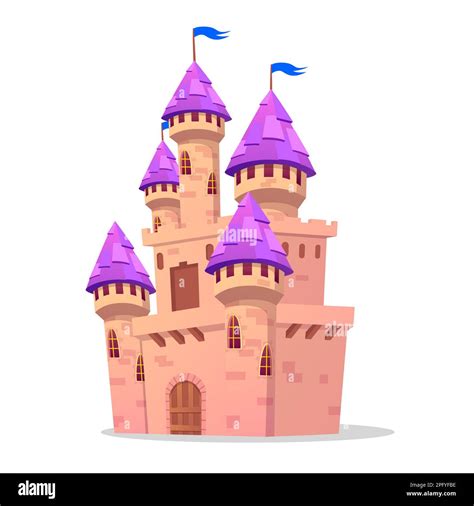 Fairy Tale Castle Vector Illustration Stock Vector Image And Art Alamy