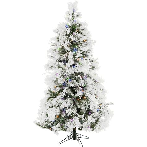 Christmas Time 65 Ft Frosted Fir Snowy Artificial Christmas Tree With