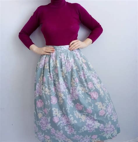 Laura Ashley Vintage Skirt Cottagecore Romantic Prair Gem