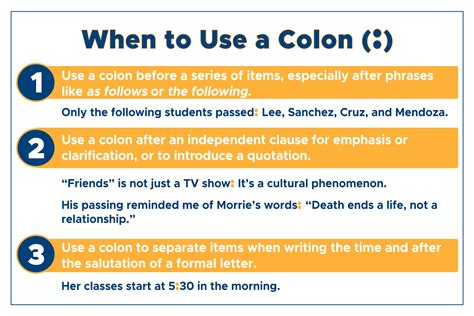 Use A Colon Make A List Note What Follows Curvebreakers
