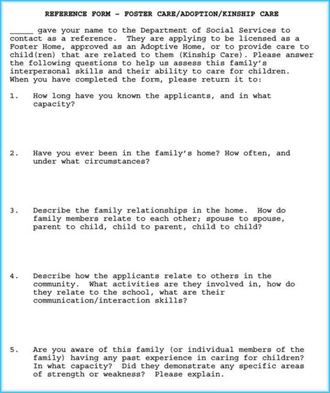 Adoption Reference Letter Sample Letters And Examples