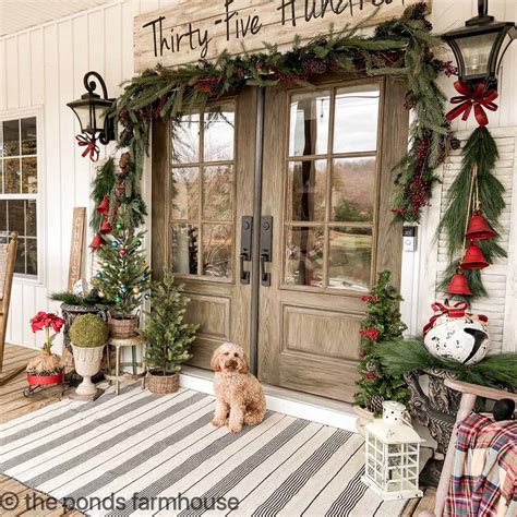 5 Christmas Farmhouse Porch Ideas The Ponds Farmhouse