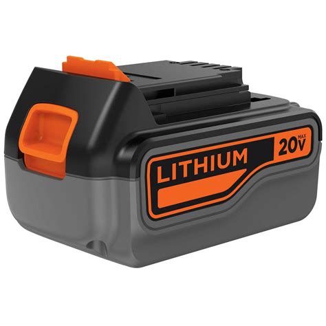 4.5 out of 5 stars. BLACK+DECKER 20-Volt MAX 4.0Ah Lithium-Ion Battery Pack ...