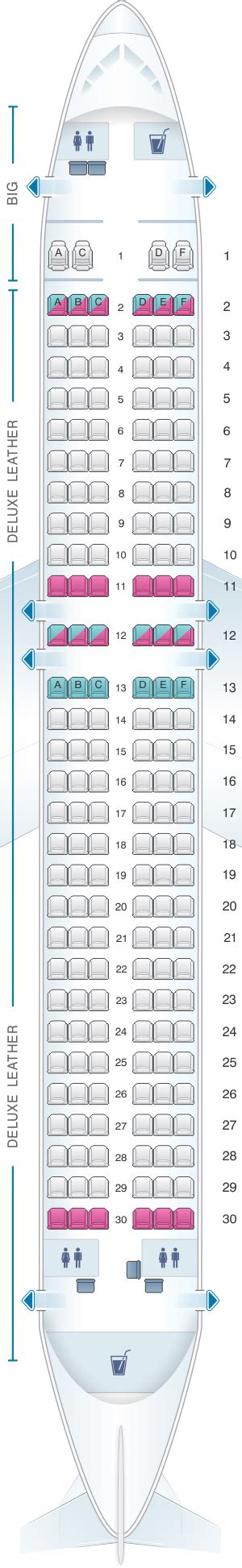 Seat Map Spirit Airlines Airbus A320 178pax Seatmaestro