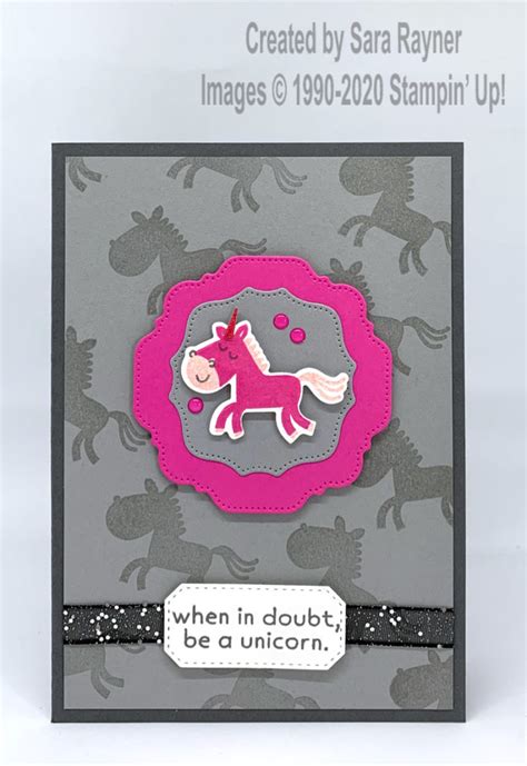 Unicorn Happiness Card Saras Crafting And Stamping Studio