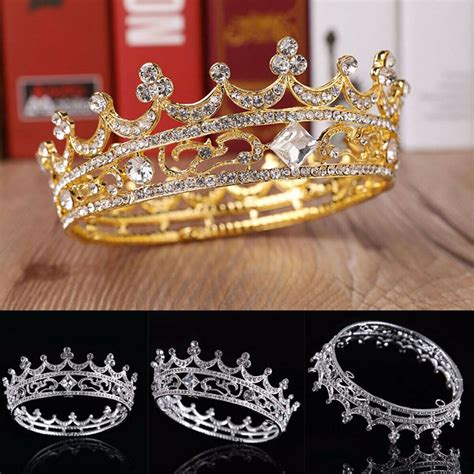 45cm High Full Crystal King Wedding Bridal Party Pageant Prom Tiara