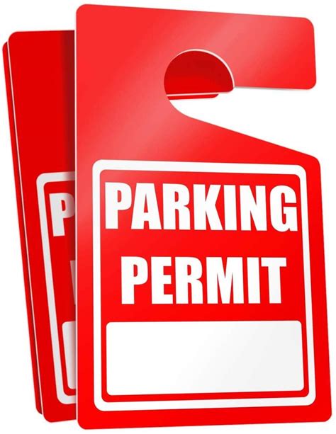 Buy Mess Large Thick Parking Pass Hangtags Parking Permit Hang Tag