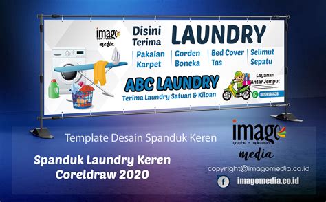 Desain Spanduk Laundry Keren Coreldraw 2020