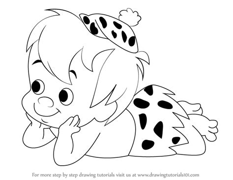 Learn How To Draw Bamm Bamm Rubble From The Flintstones The