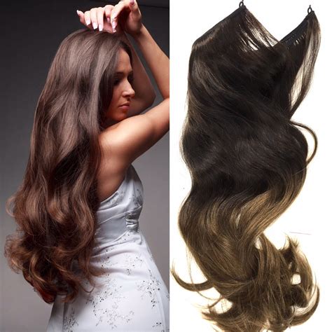 Easy Hair Extensions Wired Hair Extensions Ombre Colors 20