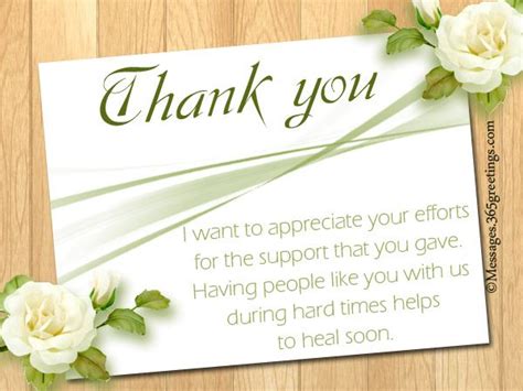 Thank You Messages For Funeral Support