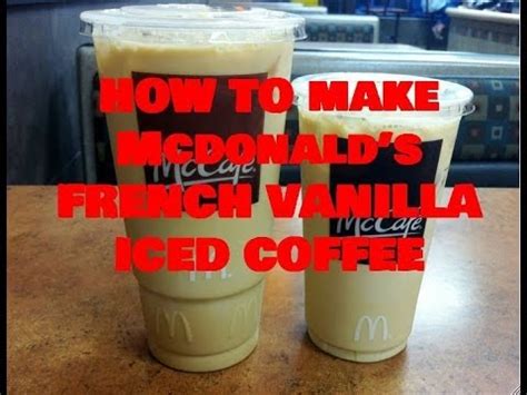 How to Make McDonald's French Vanilla Iced Coffee - YouTube