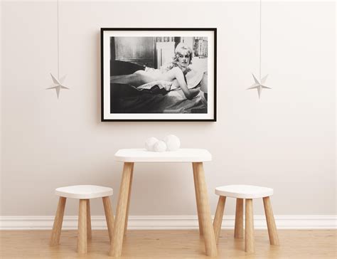 Unknown Brigitte Bardot Nude On Bed Fine Art Print For Sale At
