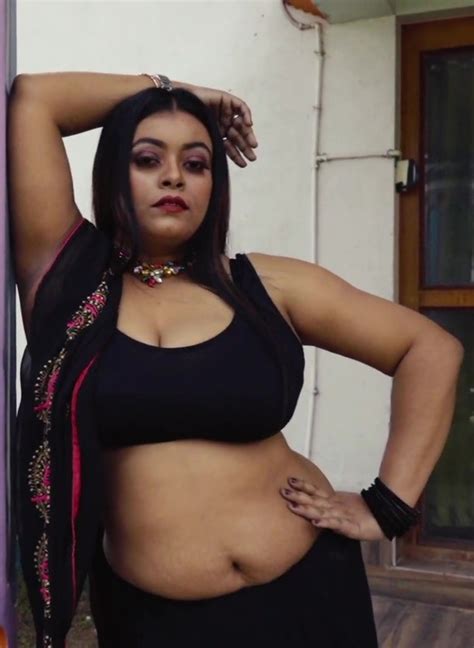 Nila In Black Saree Photoshoot 2022 Fashion Ullas Hindi Hot Short Film