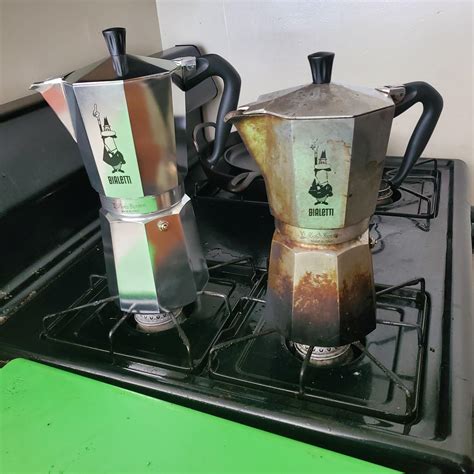 18 Cup Versus 12 Cup Bialetti Moka Express Stovetop Coffee Makers Also