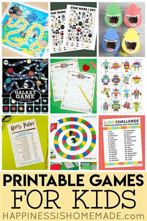 25 fun printable games for kids
