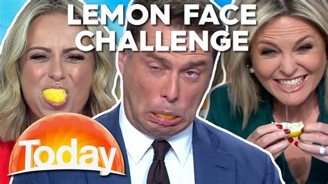 The Lemon Face Challenge Today Show Australia Youtube