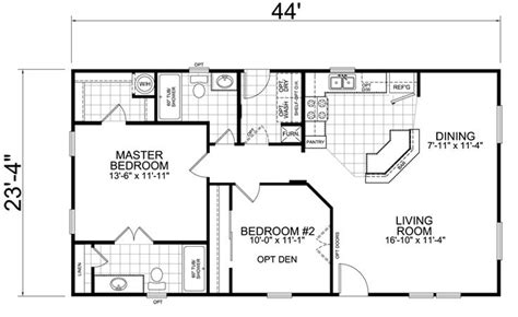 X Mobile Home Floor Plan Floorplans Click