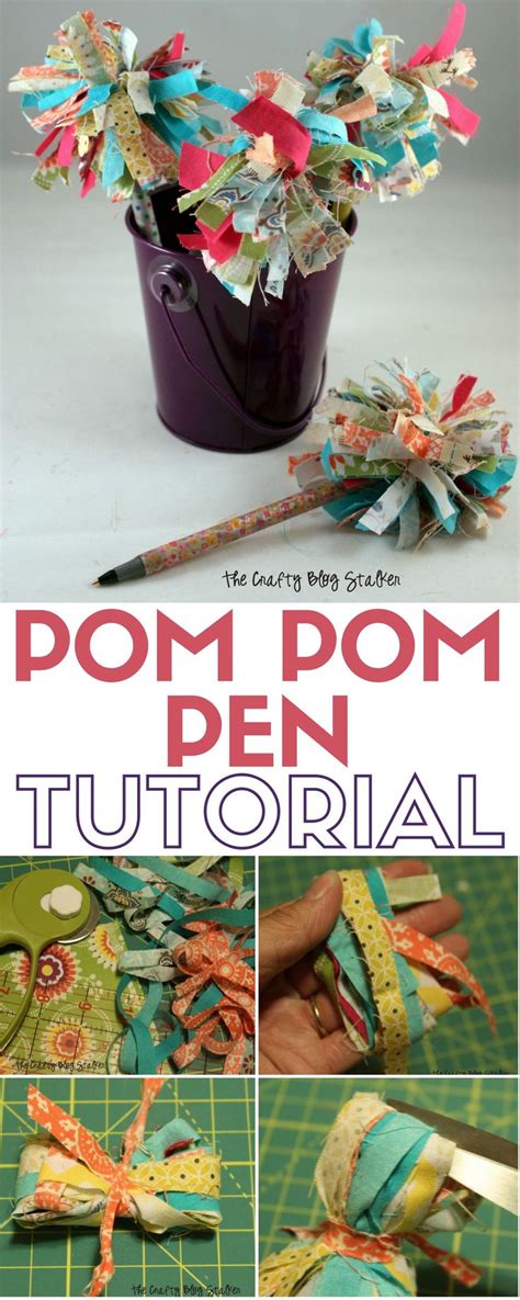 How To Make A Pom Pom Pen Easy Diy Crafts Diy Ts For