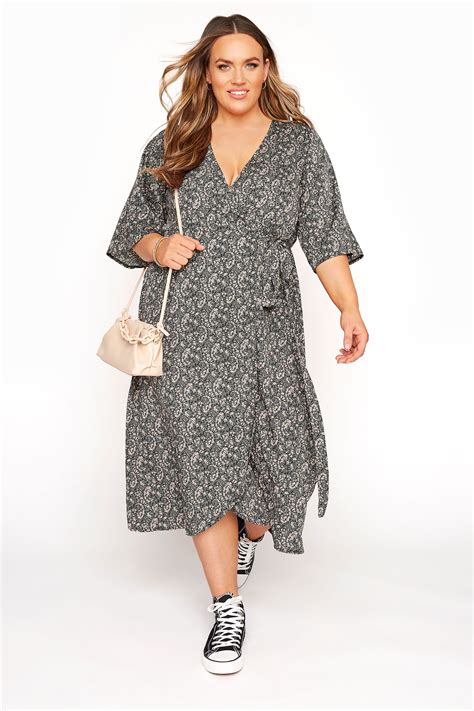 Yours London Multi Paisley Wrap Dress Yours Clothing