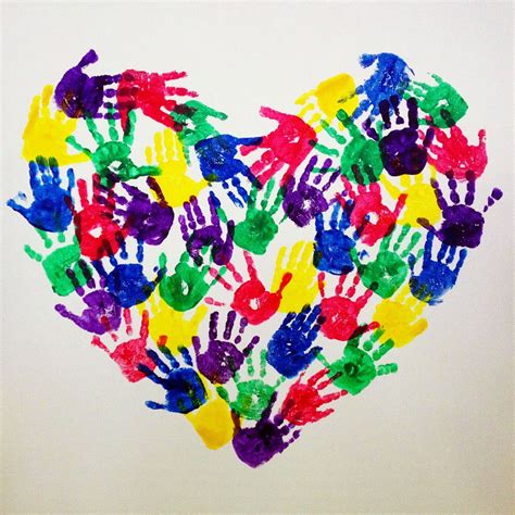 The Halls Handprints From The Heart Valentine Crafts Handprint Art