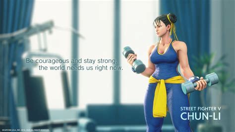 Capcom Encourages People To Stay Home With Chun Li And Ryu