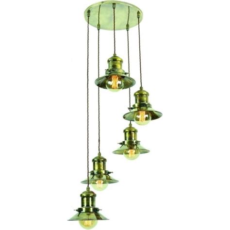 Modern furniture and home decor. Ceiling Light with 5 Metal Hanging Lights, Industrial ...