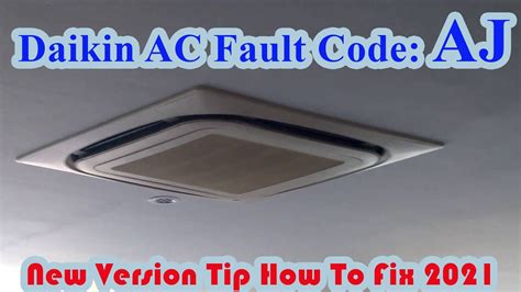How To Solve Daikin Air Conditioner Error Code AJ YouTube