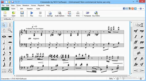 Crescendo music notation software features. How to crack Crescendo Music Notation Editor