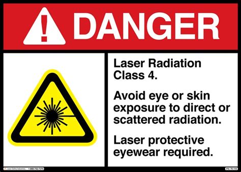 When installing the co2 safety system to the power net please ensure that the fuse that the system runs on is clearly marked. Class 4 Laser Safety Sign