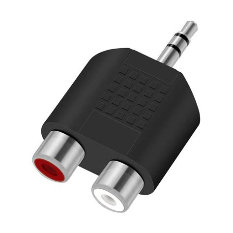 35mm Auxiliary Jack To Rca Female Audio Adapter