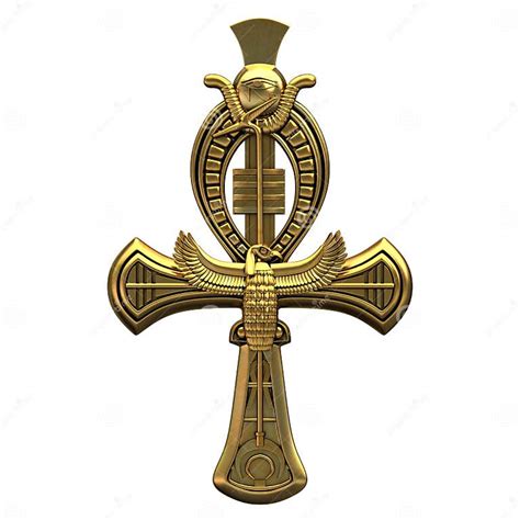 3d Illustration Of The Ankh Isolated On White Stock Illustration Illustration Of Horus