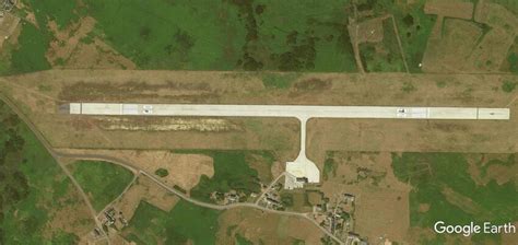 Aerial View Of Ouessant Airport The Runway Is Non Precision Instrument