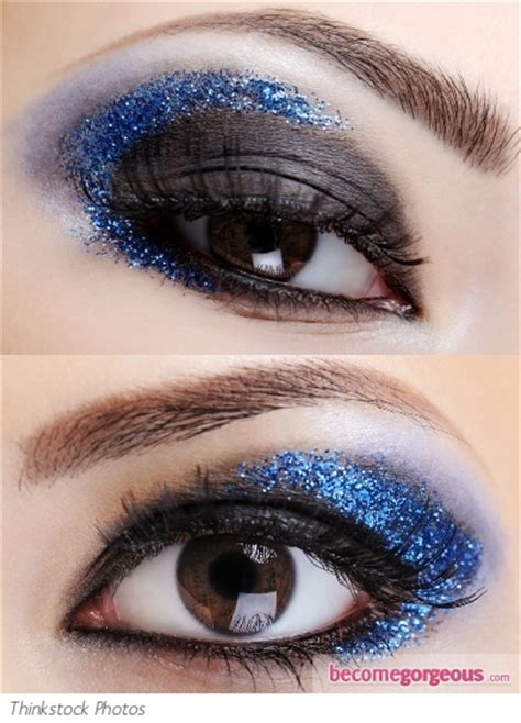 Maddyson Roam Fashionistas Delight Blue Glitter Eye Makeup Look