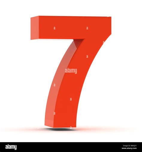 Number 7 Red Hi Res Stock Photography And Images Alamy