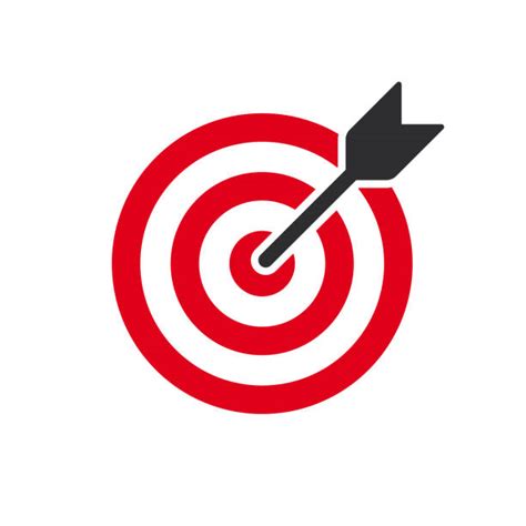 8300 Target Icon Vector Targeting Vector Arrow Objective Darts