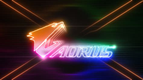 Aorus Logo Neon Rgb 4k 17188
