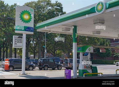 New York Ny August 10 A View Of Bp Gas Stations In Queens On August