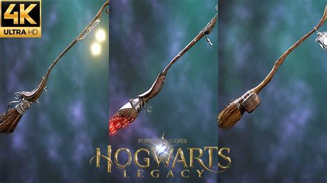 hogwarts legacy ps5 all broomsticks showcase 4k 60fps youtube