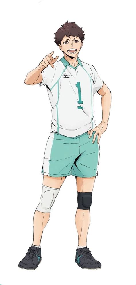 Oikawa Tooru Full Body Ilustrasi Karakter Animasi Ilustrasi