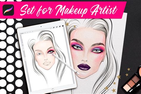 For more brushset of the. Set for makeup artists Makeup Artist Face Chart Makeup ...