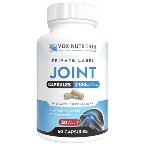 Private Label Joint Care And Support Vitamin Supplement Vox Nutrition