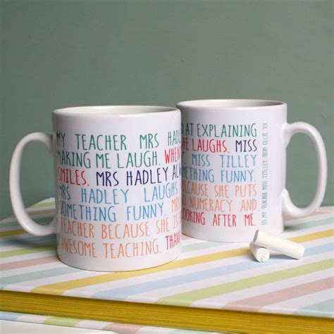 Personalised My Teacher Mug By Modo Creative